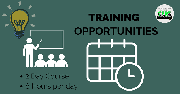 CERT Training Opportunities 